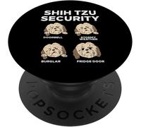 Tlp-Chien Shih Tzu Sécurité Faces Mignon Animal Dog Lover Cadeau Popsockets Popgrip - Support Et Grip Pour Smartphone/Tablette Avec Un Top Interchangeable