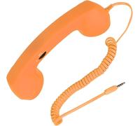TLP-Combiné Téléphonique Rétro sans Fil, combiné USB Résistant aux Radiations pour Téléphones Portables, Noir (Orange)
