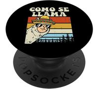 Tlp-Como Se Llama Funny Cinco De Mayo Mexican Alpaca Animal Popsockets Popgrip - Support Et Grip Pour Smartphone/Tablette Avec Un Top Interchangeable