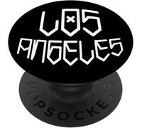 Tlp-Cool Los Angeles Graffiti Art Paint Design On Black Popsockets Popgrip - Support Et Grip Pour Smartphone/Tablette Avec Un Top Interchangeable