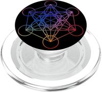 Tlp-Cool Metatron Cube Geometric Design Sacred Geometry Galaxy Popsockets Popgrip - Support Et Grip Pour Smartphone/Tablette Avec Un Top Interchangeable Popsockets Popgrip Pour Magsafe