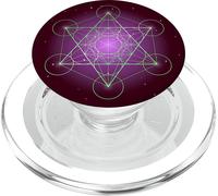 Tlp-Cool Metatron Cube Geometric Design Sacred Geometry Galaxy Popsockets Popgrip - Support Et Grip Pour Smartphone/Tablette Avec Un Top Interchangeable Popsockets Popgrip Pour Magsafe
