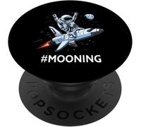 Tlp-Crypto Money Cryptocurrency Coin Mooning 2021 Popsockets Popgrip - Support Et Grip Pour Smartphone/Tablette Avec Un Top Interchangeable