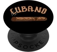 Tlp-Cuban Cigar Cubano Smoker Cohiba Havana Tobacco Gift Popsockets Popgrip - Support Et Grip Pour Smartphone/Tablette Avec Un Top Interchangeable