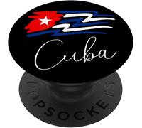 Tlp-Cuban Flag Funny Cuba Miami Saying Spanish Greeting Popsockets Popgrip - Support Et Grip Pour Smartphone/Tablette Avec Un Top Interchangeable