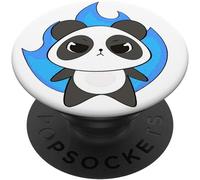 Tlp-Cute Baby Kawaii Panda Face Bear Design Gift On White Popsockets Popgrip - Support Et Grip Pour Smartphone/Tablette Avec Un Top Interchangeable