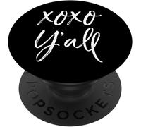 Tlp-Cute Southern Kisses Quote For Women Hug Love Xoxo Y'all Popgrip - Support Et Grip Pour Smartphone/Tablette Avec Un Top Interchangeable