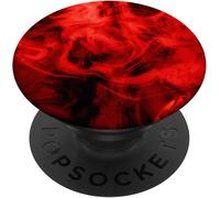 Tlp-Dark Red And Black Swirl Cellphone Pop Up Holder Mount Smoke Popsockets Popgrip - Support Et Grip Pour Smartphone/Tablette Avec Un Top Interchangeable