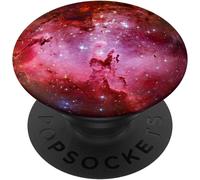 Tlp-Dark Red Galaxy Cell Phone Button Holder Pop Out Back Knobs Popgrip - Support Et Grip Pour Smartphone/Tablette Avec Un Top Interchangeable