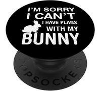 Tlp-Désolé, Je Ne Peux Pas Avoir Des Plans Avec Mon Lapin Popsockets Popgrip - Support Et Grip Pour Smartphone/Tablette Avec Un Top Interchangeable