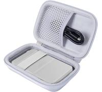 Tlp-Dur Cas Étui De Voyage Housse Pour Anker Powercore Magnetic 5k Avec Support 5000mah Batterie Externe Power Bank Chargeur Portable (Blanc)