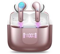 TLP-Ecouteurs Bluetooth sans Fil, 2025 Oreillette Bluetooth 5.4 HiFi Stéréo 3D, 48Hrs Ecouteurs sans Fil avec CVC8.0 Antibruit Mic, IP7 Étanche Casque san Fil Sport Écran LED, USB-C pour Android/iOS