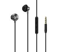 TLP-- Ecouteurs Filaires Type Bud - Prise Jack 3,5 mm - avec Micro Intégré et Télécommande 1 Bouton - Noir