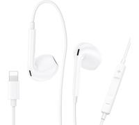 TLP-Écouteurs pour iPhone [Certifié MFi] - Écouteurs intra-auriculaires avec microphone et écouteurs HiFi - Pour iPhone 14, 13, 12, 11 Pro Max/XR/XS/X/SE/8/7/Plus/iPad Air Mini - Compatible avec iOS