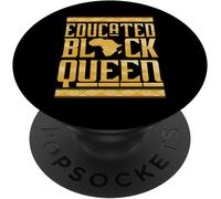 Tlp-Educated Black Woman, Black History Month Gift Popsockets Popgrip - Support Et Grip Pour Smartphone/Tablette Avec Un Top Interchangeable