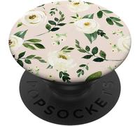 Tlp-Elegant White Watercolor Peony Floral Pattern - Blush Popsockets Popgrip - Support Et Grip Pour Smartphone/Tablette Avec Un Top Interchangeable