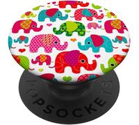 Tlp-Elephant Gifts Baby Elephant Party African Elefante Popsockets Popgrip - Support Et Grip Pour Smartphone/Tablette Avec Un Top Interchangeable