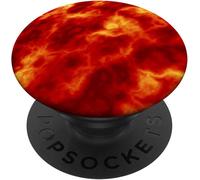 Tlp-Fire Red Phone Grip Pop Up Holder,Space Galaxy Nebula Flames Popsockets Popgrip - Support Et Grip Pour Smartphone/Tablette Avec Un Top Interchangeable
