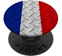 Tlp-France Flag Paris Francia Popsockets Popgrip - Support Et Grip Pour Smartphone/Tablette Avec Un Top Interchangeable