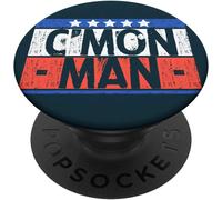 Tlp-Funny C'mon Man Joe Biden Saying American Flag Colors Gift Popsockets Popgrip - Support Et Grip Pour Smartphone/Tablette Avec Un Top Interchangeable