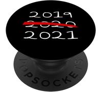Tlp-Funny Crossed Out 2020 Skip From 2019 To 2021 Popsockets Popgrip - Support Et Grip Pour Smartphone/Tablette Avec Un Top Interchangeable