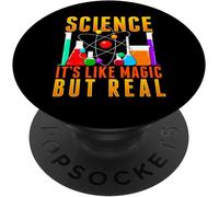 Tlp-Funny Science It's Like Magic But Real Popsockets Popgrip - Support Et Grip Pour Smartphone/Tablette Avec Un Top Interchangeable