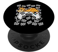 Tlp-Girafe Jeu Vidéo Noob Oof Enfants Garçons Filles Cadeau Popsockets Popgrip - Support Et Grip Pour Smartphone/Tablette Avec Un Top Interchangeable