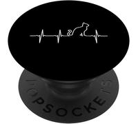 Tlp-Heartbeat Ekg Cute Cat Love Ekg Heartline Design Popsockets Popgrip - Support Et Grip Pour Smartphone/Tablette Avec Un Top Interchangeable