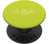 TLP-Heartbeat Gaming Gamer Mouse Pulse ECG PopSockets PopGrip - Support et Grip pour Smartphone/Tablette avec un Top Interchangeable