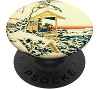 Tlp-Hokusai "Morning After The Snow" Famous Vintage Japanese Art Popsockets Popgrip - Support Et Grip Pour Smartphone/Tablette Avec Un Top Interchangeable