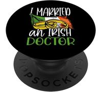 Tlp-I Married An Irish Doctor Wedding Gifts For Wife Husband Popsockets Popgrip - Support Et Grip Pour Smartphone/Tablette Avec Un Top Interchangeable