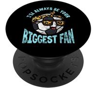 Tlp-I'll Always Be Your Biggest Fan Funny Soccer Mom Mothers Day Popsockets Popgrip - Support Et Grip Pour Smartphone/Tablette Avec Un Top Interchangeable