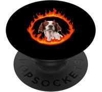 Tlp-Irish Red And White Setter Popsockets Popgrip - Support Et Grip Pour Smartphone/Tablette Avec Un Top Interchangeable