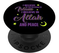 TLP-Islam Allah Musulman Alhamdulillah Mosquée Ramadan Cadeau PopSockets PopGrip - Support et Grip pour Smartphone/Tablette avec un Top Interchangeable