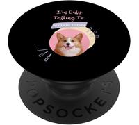 Tlp-Je Ne Parle Qu'à Mon Chien Aujourd'hui Popsockets Popgrip - Support Et Grip Pour Smartphone/Tablette Avec Un Top Interchangeable
