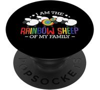 Tlp-Je Suis La Brebis Arc-En-Ciel De Ma Famille Droits De Popsockets Popgrip - Support Et Grip Pour Smartphone/Tablette Avec Un Top Interchangeable