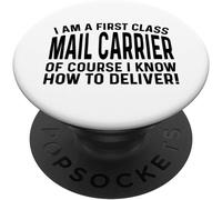 Tlp-Je Suis Un Facteur De Première Classe Et Je Sais Comment Popsockets Popgrip - Support Et Grip Pour Smartphone/Tablette Avec Un Top Interchangeable
