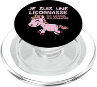 Tlp-Je Suis Une Licornasse Drôle Humour Unicorn Femme Cadeau Popsockets Popgrip - Support Et Grip Pour Smartphone/Tablette Avec Un Top Interchangeable Popsockets Popgrip Pour Magsafe
