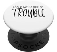 Tlp-Je Viens Avec Un Côté Du Problème Funny Child, Teen Popsockets Popgrip - Support Et Grip Pour Smartphone/Tablette Avec Un Top Interchangeable