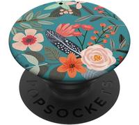 Tlp-Joli Motif Floral Botanique Du Jardin Coloré Popsockets Popgrip - Support Et Grip Pour Smartphone/Tablette Avec Un Top Interchangeable