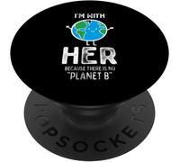 Tlp-Joyeuse Journée De La Terre, Je Suis Avec Elle, Mignon Profe Popsockets Popgrip - Support Et Grip Pour Smartphone/Tablette Avec Un Top Interchangeable