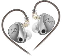 TLP-KZ Castor Écouteurs intra-auriculaires HiFi avec basses améliorées, écouteurs de jeu à double pilote dynamique, câble détachable 2 broches C