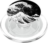 Tlp-La Grande Vague Au Large De Kanagawa Hokusai Art Japonais Popsockets Popgrip - Support Et Grip Pour Smartphone/Tablette Avec Un Top Interchangeable Popsockets Popgrip Pour Magsafe