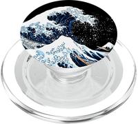 Tlp-La Grande Vague Au Large De Kanagawa Hokusai Art Japonais Popsockets Popgrip - Support Et Grip Pour Smartphone/Tablette Avec Un Top Interchangeable Popsockets Popgrip Pour Magsafe