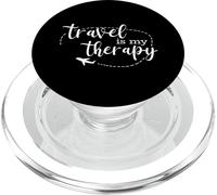 Tlp-Le Voyage Est Ma Thérapie / Citation De Voyage D'amour De Popsockets Popgrip - Support Et Grip Pour Smartphone/Tablette Avec Un Top Interchangeable Popsockets Popgrip Pour Magsafe