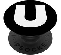 Tlp-Letter U Alphabet Letters Spell It Out Popsockets Popgrip - Support Et Grip Pour Smartphone/Tablette Avec Un Top Interchangeable