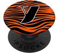 Tlp-Lettre Imprimée Du Tigre Y Initiales Popsockets Popgrip - Support Et Grip Pour Smartphone/Tablette Avec Un Top Interchangeable