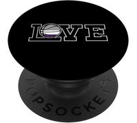 Tlp-Love Basketball Lgbt-Q Asexual Ace Pride Flag Sport Fan Ally Popsockets Popgrip - Support Et Grip Pour Smartphone/Tablette Avec Un Top Interchangeable