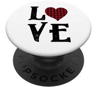 Tlp-Love Heart Valentine Petite Amie Popsockets Popgrip - Support Et Grip Pour Smartphone/Tablette Avec Un Top Interchangeable