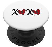 Tlp-Love Xoxo Buffalo Plaid Check Heart Valentines Day Popsockets Popgrip - Support Et Grip Pour Smartphone/Tablette Avec Un Top Interchangeable